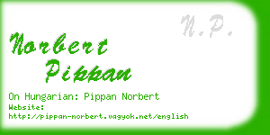 norbert pippan business card